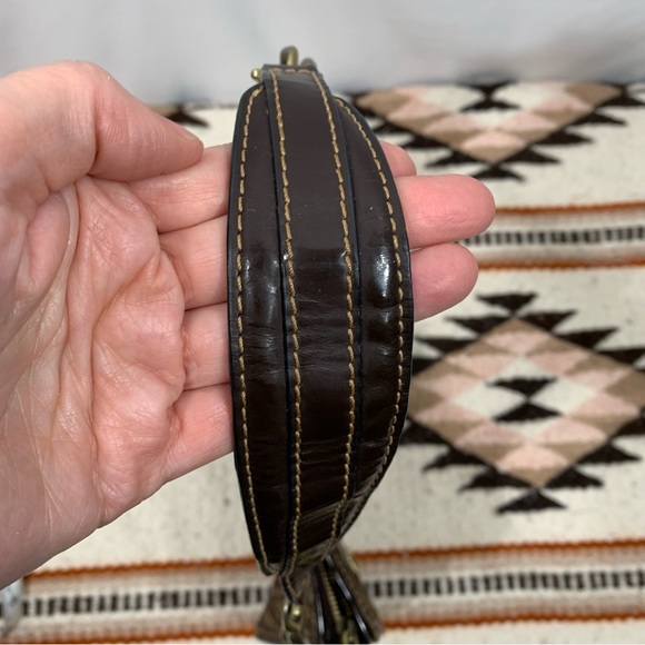 Vintage Eric Javits New York Woven Jute Shoulder Bag with Leather Trim - Picture 4 of 9